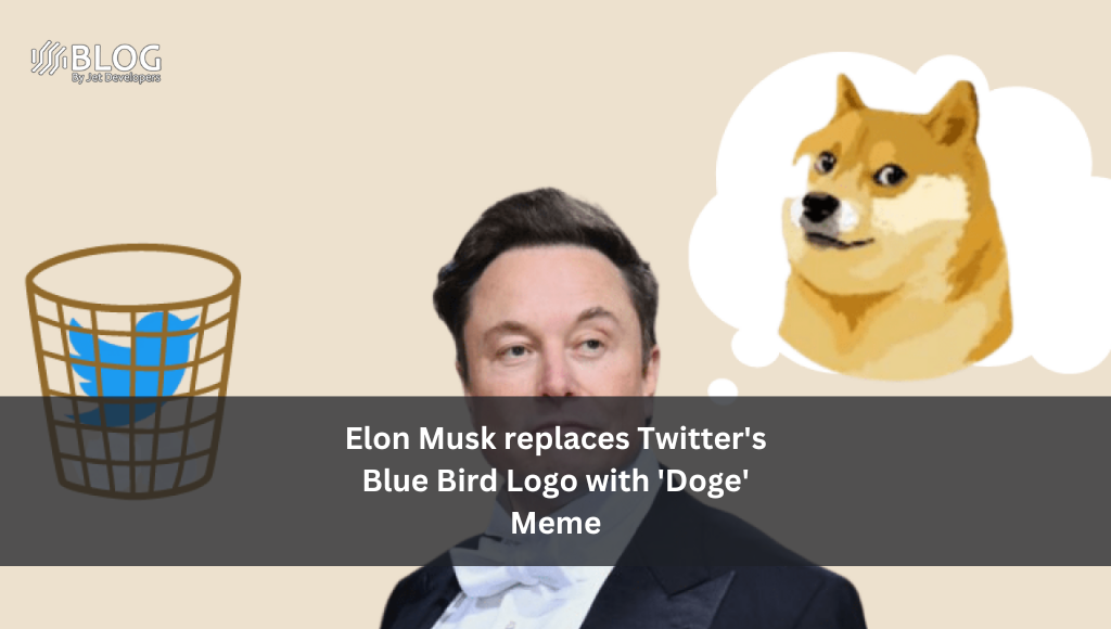 Elon Musk replaces Twitter's Blue Bird Logo with 'Doge' Meme