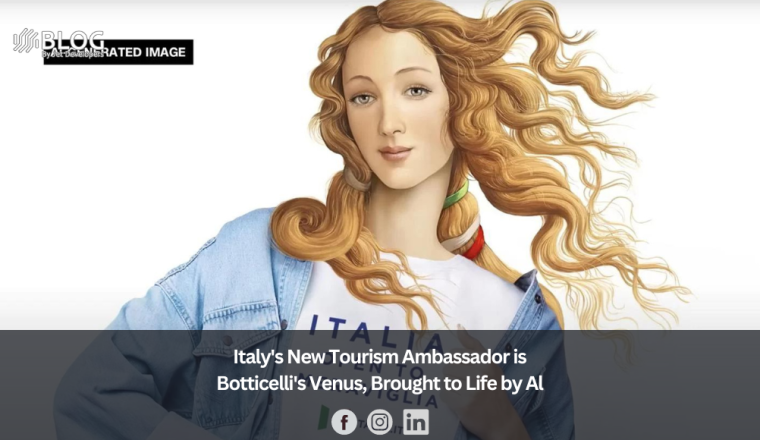 Italy's New Tourism Ambassador is Botticelli's Venus, Brought to Life by Al