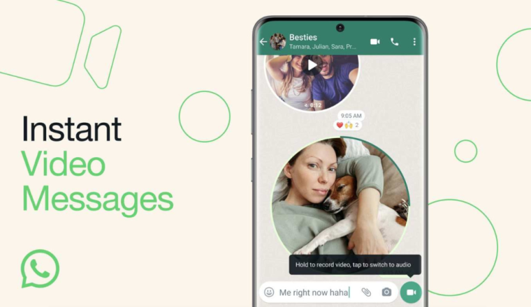 WhatsApp Introduces Instant Video Messages