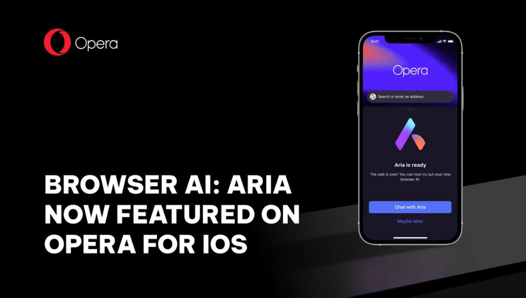 Opera's iOS Browser AI Assistant Aria
