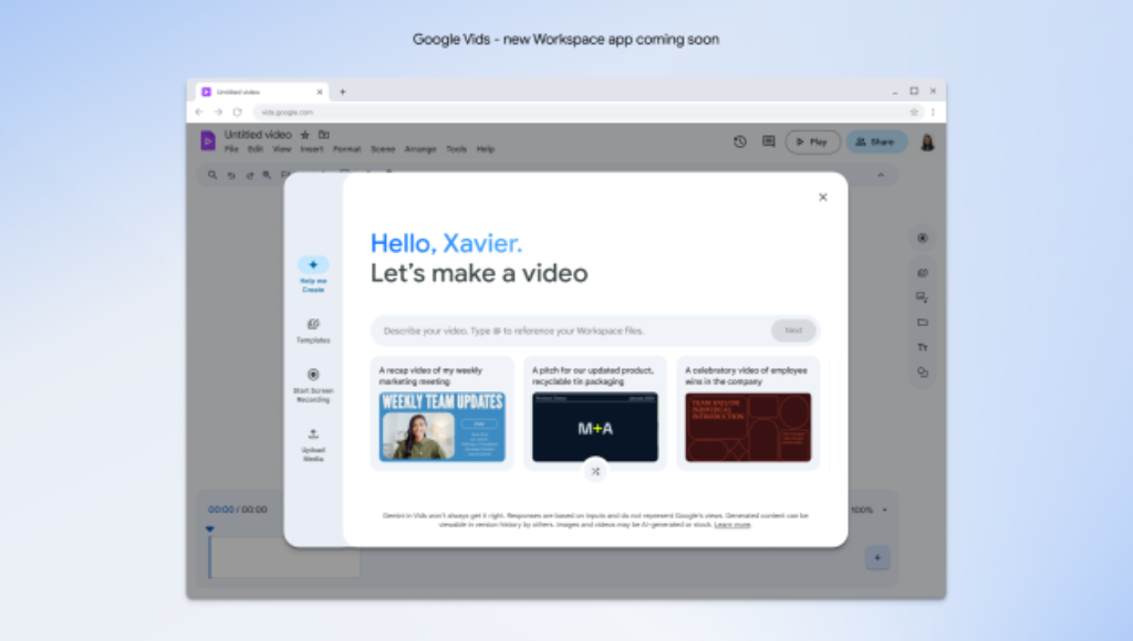 Google Vids: Revolutionizing Workplace Storytelling with AI